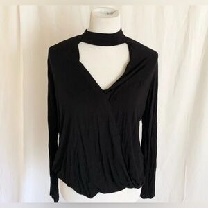 Ella Moss Cut Out Black Women's Top Small